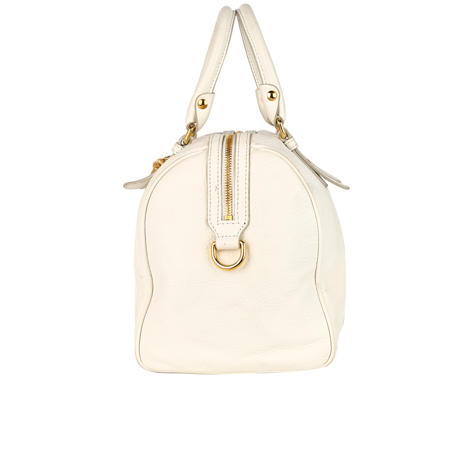 Palazzo Duffle Bag, &pound;495, Handbags, White, Leather, Bottom view